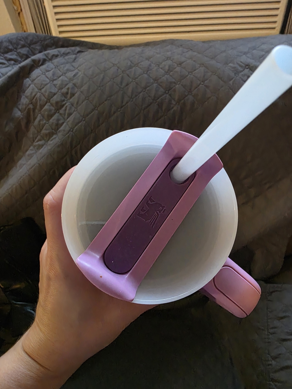 Stanley Purple Insulated Travel Mug with Handle - Picture 3 of 5